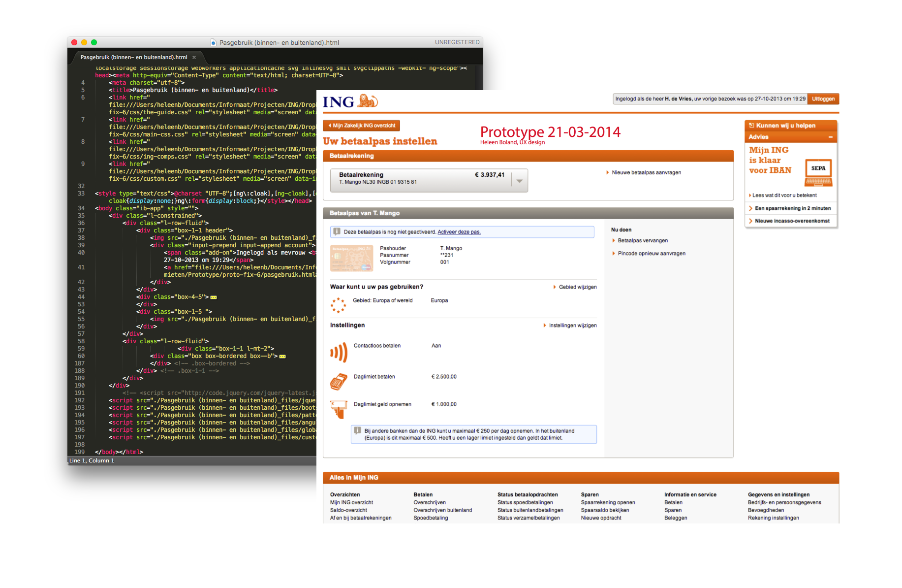 ING prototype code